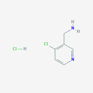 molecular formula C6H8Cl2N2 B3028367 (4-Chloropyridin-3-YL)methanamine hcl CAS No. 1956319-15-5