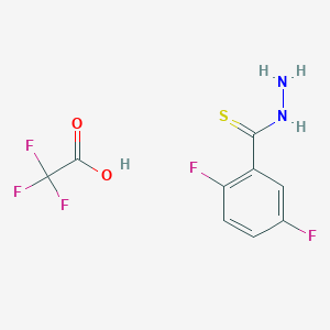 2,5-Difluorobenzothiohydrazide 2,2,2-trifluoroacetate