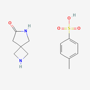 molecular formula C13H18N2O4S B3028373 2,6-二氮杂-螺[3.4]辛烷-7-酮甲苯-4-磺酸盐 CAS No. 1958100-97-4