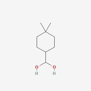 molecular formula C9H18O2 B3028377 (4,4-Dimethylcyclohexyl)methanediol CAS No. 1965310-35-3