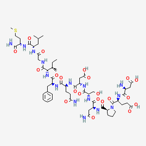 molecular formula C58H89N15O21S B3028386 Entero-Kassinin CAS No. 198541-91-2