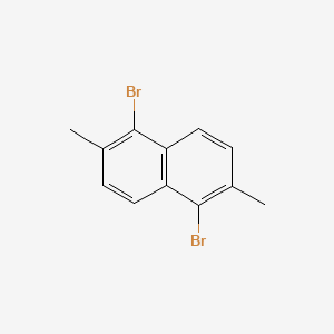 molecular formula C12H10Br2 B3028399 1,5-Dibromo-2,6-dimethylnaphthalene CAS No. 20027-95-6