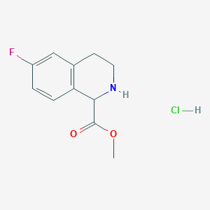 molecular formula C11H13ClFNO2 B3028402 Methyl 6-fluoro-1,2,3,4-tetrahydroisoquinoline-1-carboxylate hydrochloride CAS No. 2007908-42-9