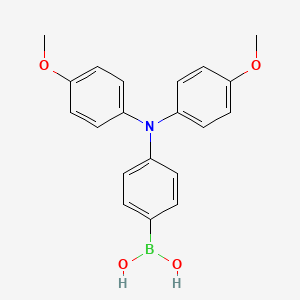molecular formula C20H20BNO4 B3028410 (4-(Bis(4-methoxyphenyl)amino)phenyl)boronic acid CAS No. 201802-29-1