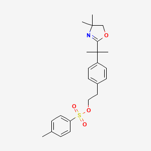 molecular formula C23H29NO4S B3028413 4-(2-(4,4-Dimethyl-4,5-dihydrooxazol-2-yl)propan-2-yl)phenethyl 4-methylbenzenesulfonate CAS No. 202189-76-2
