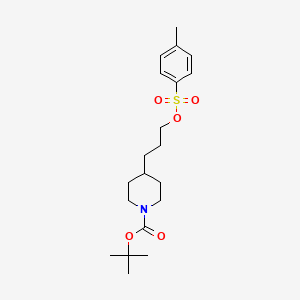 tert-Butyl 4-(3-{[(4-methylbenzene)sulfonyl]oxy}propyl)piperidine-1-carboxylate