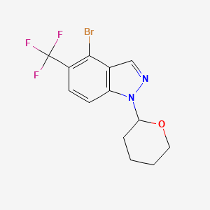 4-Bromo-1-(tetrahydro-2H-pyran-2-yl)-5-(trifluoromethyl)-1H-indazole