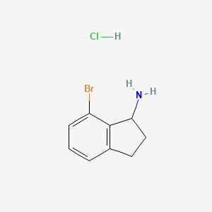 molecular formula C9H11BrClN B3028436 7-Bromo-2,3-dihydro-1H-inden-1-amine hydrochloride CAS No. 2061980-70-7
