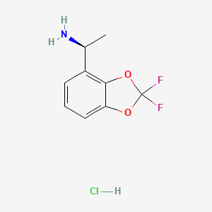 (S)-1-(2,2-Difluorobenzo[d][1,3]dioxol-4-yl)ethanamine hydrochloride