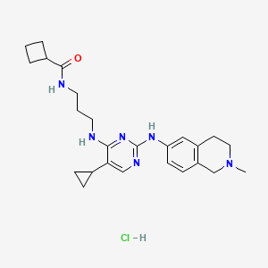 molecular formula C25H35ClN6O B3028447 MRT68921 hydrochloride CAS No. 2070014-87-6
