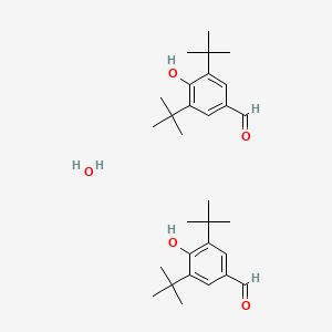 molecular formula C30H46O5 B3028449 3,5-二叔丁基-4-羟基苯甲醛水合物 CAS No. 207226-32-2