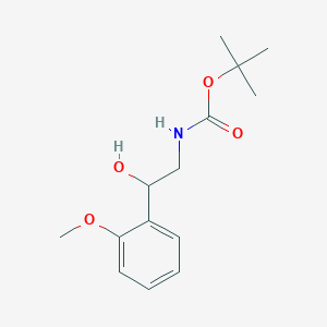 molecular formula C14H21NO4 B3028460 Tert-butyl 2-hydroxy-2-(2-methoxyphenyl)ethylcarbamate CAS No. 209530-21-2