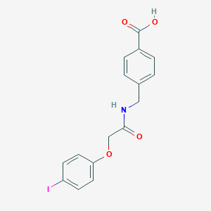 molecular formula C16H14INO4 B302847 4-({[(4-Iodophenoxy)acetyl]amino}methyl)benzoic acid 
