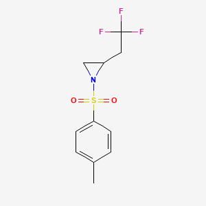 molecular formula C11H12F3NO2S B3028473 1-甲苯磺酰基-2-(2,2,2-三氟乙基)氮丙啶 CAS No. 2101812-74-0