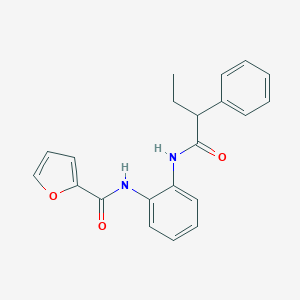 N-{2-[(2-phenylbutanoyl)amino]phenyl}-2-furamide