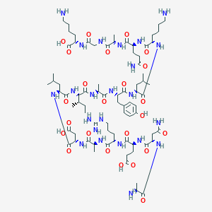 molecular formula C77H129N23O24 B3028498 H-Ala-Asn-Glu-Arg-Ala-Asp-Leu-Ile-Ala-Tyr-Leu-Lys-Gln-Ala-Gly-Lys-OH CAS No. 213260-63-0