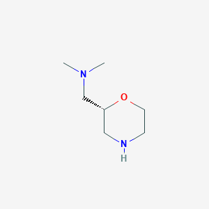 molecular formula C7H16N2O B3028506 (R)-N,N-Dimethyl-1-(morpholin-2-yl)methanamine CAS No. 214273-19-5