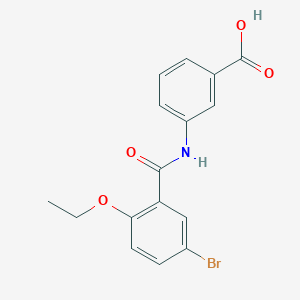 molecular formula C16H14BrNO4 B302851 3-[(5-Bromo-2-ethoxybenzoyl)amino]benzoic acid 