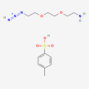 molecular formula C13H23N4O5S+ B3028525 叠氮化-PEG2-胺甲苯磺酸酯 CAS No. 2173092-98-1