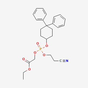 Ethyl 2-[(2-Cyanoethoxy)(4,4-diphenylcyclohexyloxy)phosphoryloxy]acetate