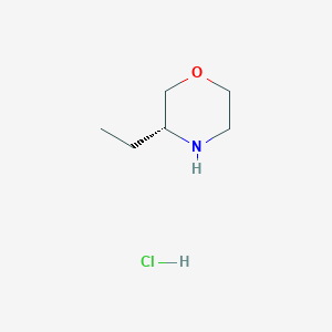 molecular formula C6H14ClNO B3028531 (R)-3-Ethylmorpholine hydrochloride CAS No. 218785-38-7