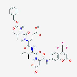 molecular formula C38H44F3N5O12 B3028536 Z-Val-Glu-Ile-Asp-AFC CAS No. 219138-06-4