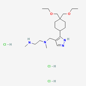 molecular formula C20H41Cl3N4O2 B3028558 GSK3368715 3HCl CAS No. 2227587-26-8