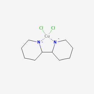 molecular formula C10H18Cl2CuN2-2 B3028565 Copper(II) dichlorobipyridyl CAS No. 22393-36-8