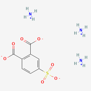 molecular formula C8H15N3O7S B3028567 4-Sulphophthalic acid, ammonium salt CAS No. 22411-24-1