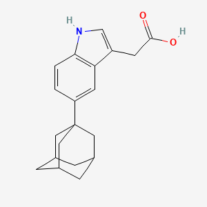 2-(5-(Adamantan-1-yl)-1H-indol-3-yl)acetic acid