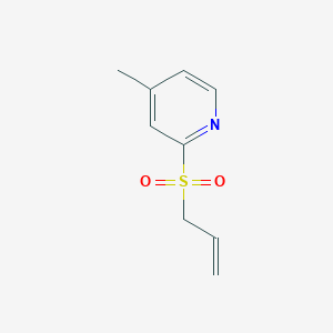 molecular formula C9H11NO2S B3028573 2-(Allylsulfonyl)-4-methylpyridine CAS No. 2249891-89-0