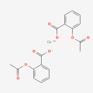 molecular formula C18H14CuO8 B3028589 Aspirin copper CAS No. 23325-63-5