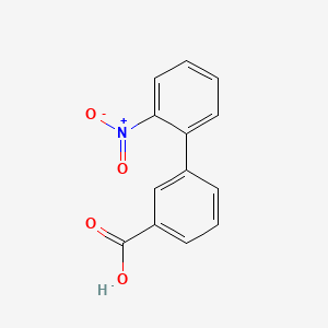 molecular formula C13H9NO4 B3028594 2'-硝基-[1,1'-联苯]-3-羧酸 CAS No. 236102-72-0