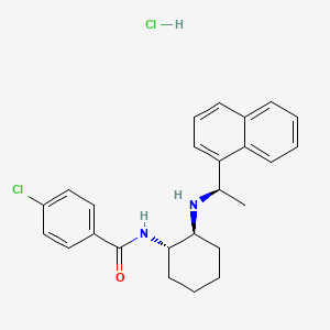 molecular formula C25H28Cl2N2O B3028600 Calhex 231 hydrochloride CAS No. 2387505-78-2