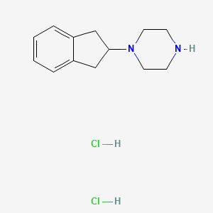 molecular formula C13H20Cl2N2 B3028601 1-(2,3-Dihydro-1H-inden-2-YL)piperazine dihydrochloride CAS No. 23912-70-1