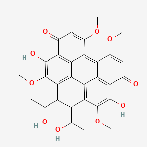 molecular formula C30H28O10 B3028619 Elsinochrome C CAS No. 24512-87-6