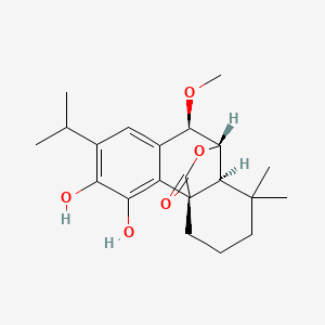 molecular formula C21H28O5 B3028624 7beta-Methoxyrosmanol CAS No. 24703-38-6