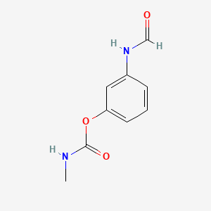 molecular formula C9H10N2O3 B3028627 Formamide, N-(3-(((methylamino)carbonyl)oxy)phenyl)- CAS No. 24891-34-7