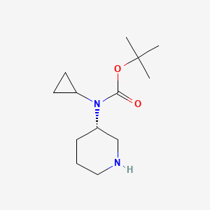 molecular formula C13H24N2O2 B3028630 (S)-tert-Butyl cyclopropyl(piperidin-3-yl)carbamate CAS No. 250275-25-3