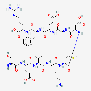 molecular formula C51H82N14O18S B3028636 H-Ser-Glu-Val-Lys-Met-Asp-Ala-Glu-Phe-Arg-OH CAS No. 252256-37-4