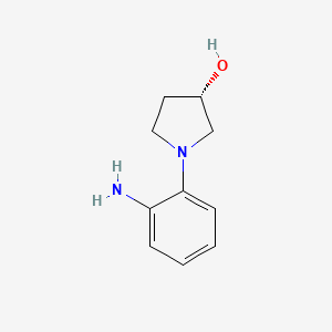 molecular formula C10H14N2O B3028640 (S)-1-(2-Aminophenyl)pyrrolidin-3-ol CAS No. 252759-91-4