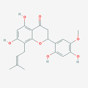 molecular formula C21H22O7 B3028650 Kushenol W CAS No. 254886-76-5