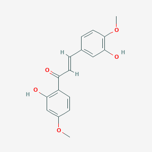 1-(2-Hydroxy-4-methoxyphenyl)-3-(3-hydroxy-4-methoxyphenyl)prop-2-en-1-one
