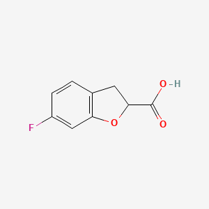 molecular formula C9H7FO3 B3028659 6-Fluoro-2,3-dihydrobenzofuran-2-carboxylic acid CAS No. 26018-67-7