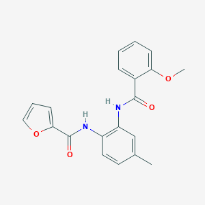 N-{2-[(2-methoxybenzoyl)amino]-4-methylphenyl}-2-furamide