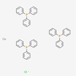 molecular formula C54H45ClCoP3- B3028666 Chlorotris(triphenylphosphine)cobalt(I) CAS No. 26305-75-9