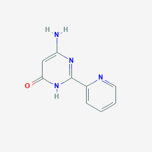 molecular formula C9H8N4O B3028668 6-Amino-2-(pyridin-2-yl)pyrimidin-4(3H)-one CAS No. 264880-77-5
