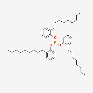 molecular formula C45H69O3P<br>(CH3(CH2)8C6H4O)3P<br>C45H69O3P B3028669 三(壬基苯基)亚磷酸酯 CAS No. 26523-78-4