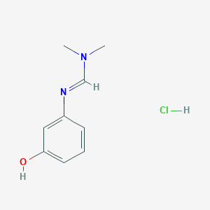 molecular formula C9H13ClN2O B3028671 m-二甲氨基亚甲基亚氨基苯酚盐酸盐 CAS No. 2656-08-8