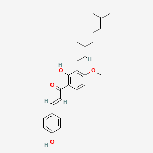 molecular formula C26H30O4 B3028672 Xanthoangelol F CAS No. 265652-71-9